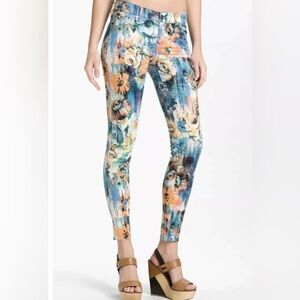 Dylan George Mid Rise Skinny Runway Floral Jeans  Size 25